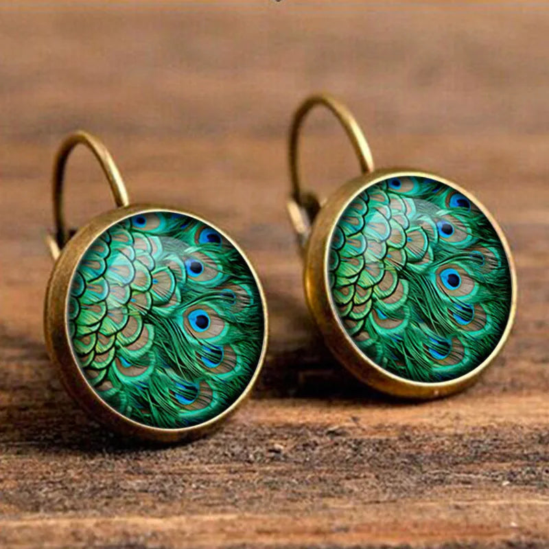 Vintage Bohemian Glass Earrings – Crafted for Free Spirits