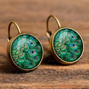 Vintage Bohemian Glass Earrings – Crafted for Free Spirits